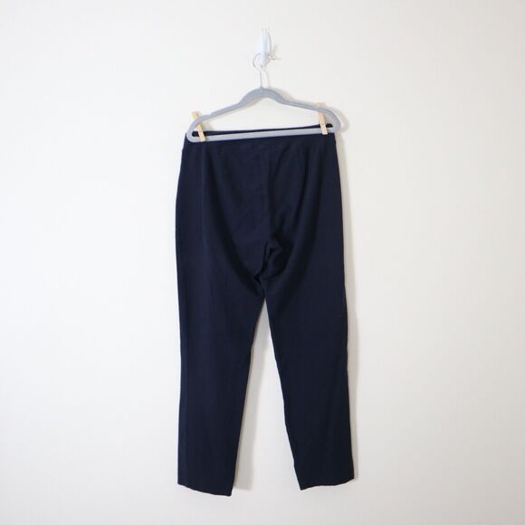 Eileen Fisher Size PP System Washable Crepe Slim Ankle Pant Navy Blue - Picture 8 of 10